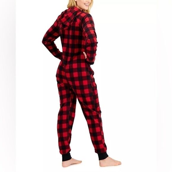 FAMILY Pajamas Matching Womens 1-PC. Red Check Printed Family Pajamas, Holiday - Picture 3 of 10
